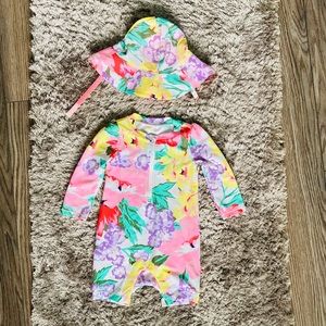 Baby Gap swimsuit and hat